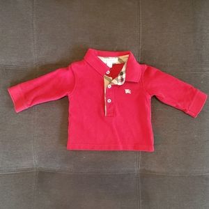 Burberry polo for baby 3 months